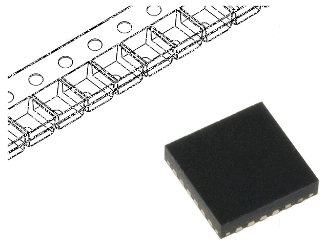 IC: microcontroller; VQFN24; 38BSRAM,16kBFLASH,16kbFRAM; Cmp: 12