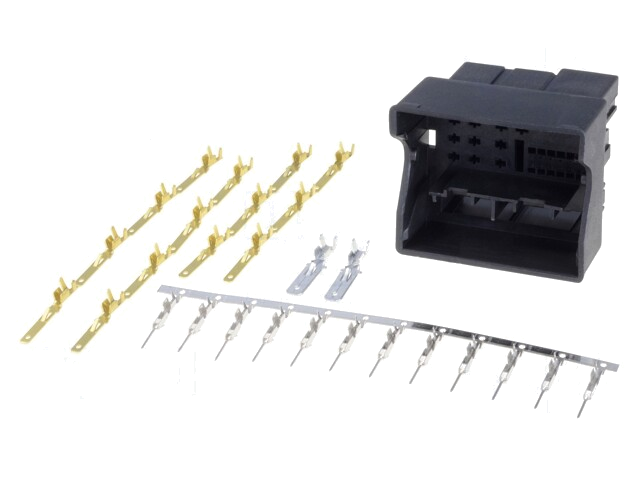 Set; contact; Quadlock; PIN: 52; VW 2011->; zwart