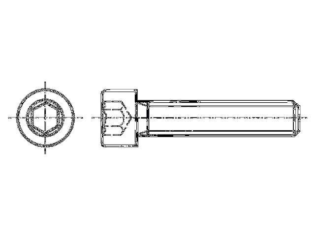 Schroef; M2x4; 0,4; Kop: cilinder; binnenzeskant; HEX 1,5mm