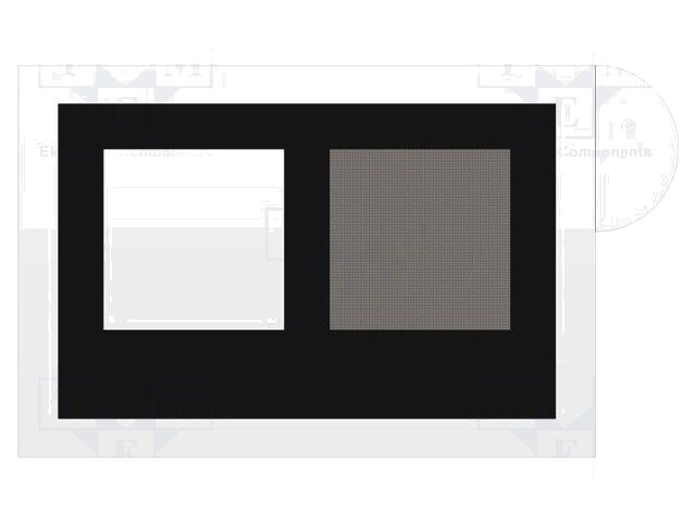 Meetacc: referentiesticker; 60x42mm; wit,zwart; 10st.
