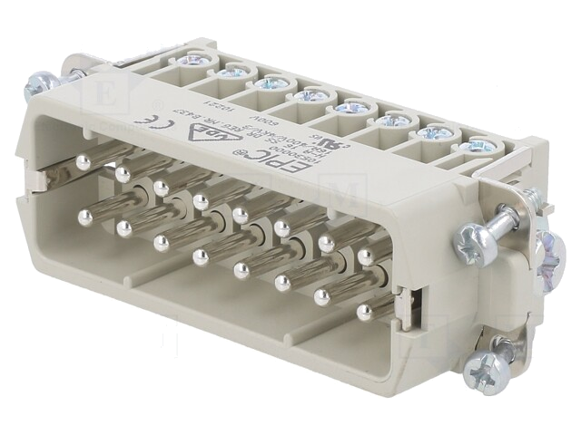 Connector: HDC; mannelijk; EPIC H-A; PIN: 16; 16+PE; maat H-A 16