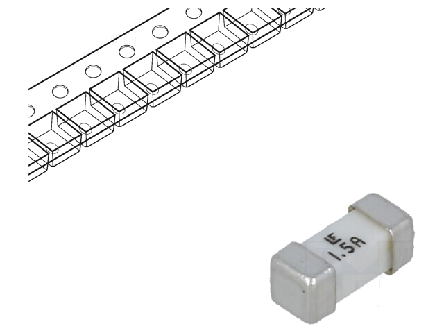 Zekering: smeltveiligheid; super snel; 1,5A; 125VAC; 125V; 125VDC