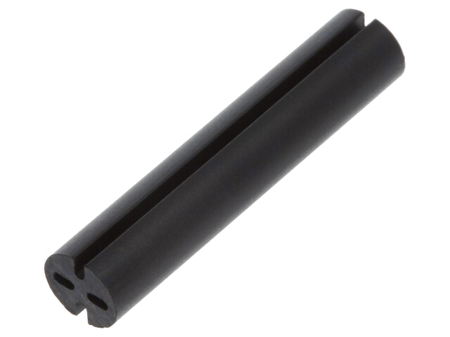 Afstandbus; LED; Øext: 4,8mm; ØLED: 3mm; L: 25mm; zwart; UL94V-0