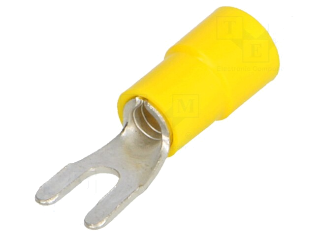 Uiteinde: vork; M3,5; Ø: 3,7mm; 4÷6mm2; klemmen; voor draad; vertind