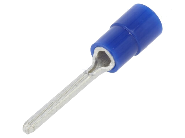 Uiteinde: naald; Ø: 1,9mm; 1,04÷2,63mm2; klemmen; voor draad; blauw
