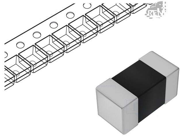 Ferriet: kraal; Imp.@ 100MHz: 220Ω; SMD; 900mA; 0402; R: 220mΩ