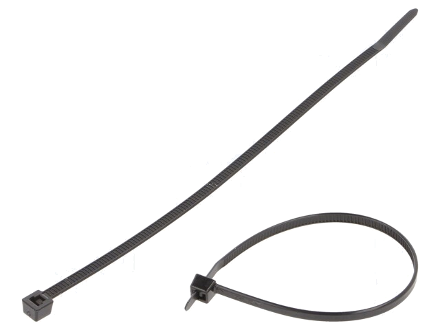 Kabelbinder; L: 175mm; W: 4mm; polyamide; 180N; zwart; Ømax: 40mm