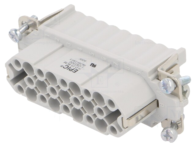 Connector: HDC; vrouwelijk; EPIC H-D; PIN: 26; 25+PE; maat H-A 16