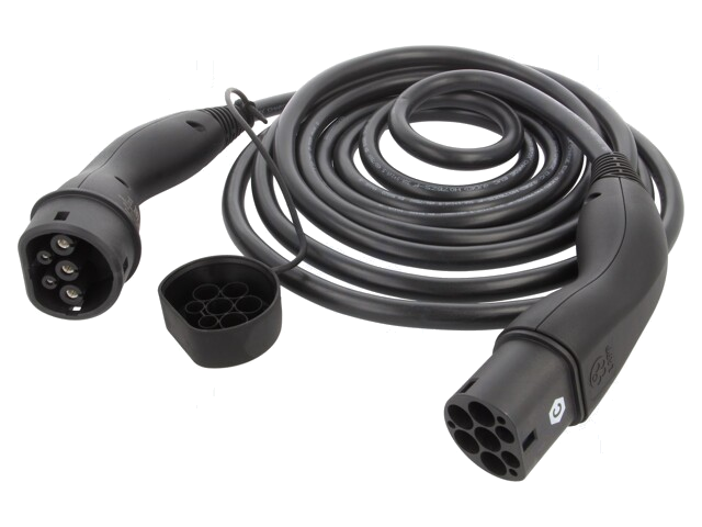 Kabel: eMobility; HELIX®; 1x0,5mm2,3x6mm2; 250V; 7,4kW; IP55; 5m