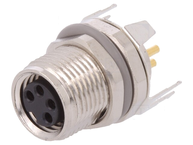 Connector: M8; vrouwelijk; PIN: 4; afgeschermd; contact; IP67; 30V