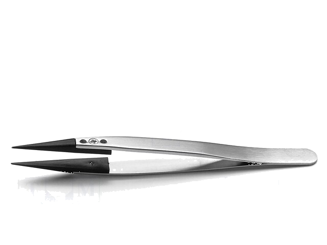 Pincet; 130mm; Bladen: smal; ESD; Blad: 1x0,6mm; Type pincet: recht