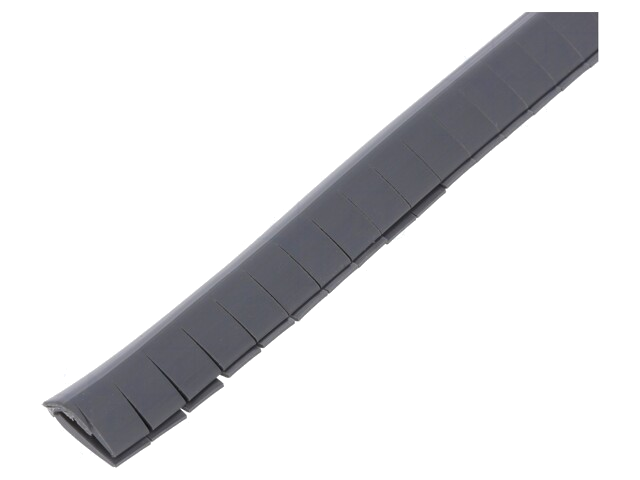 Randbescherming; PVC; L: 10m; zwart; H: 12mm; W: 6mm; -30÷70°C