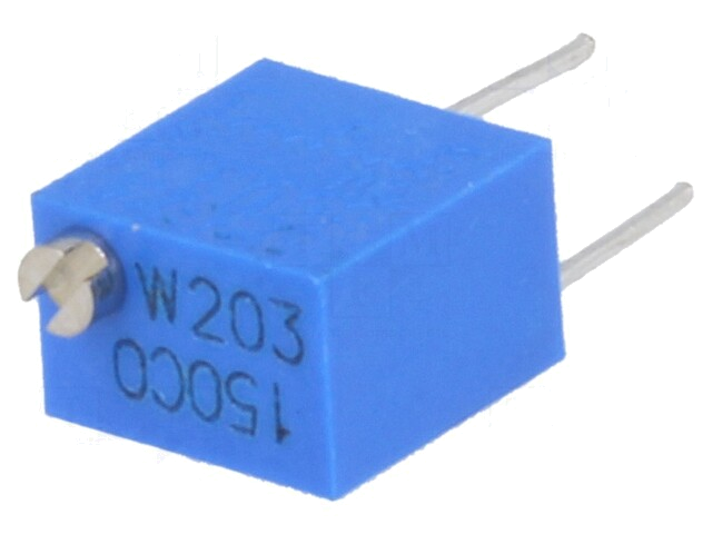 Potentiometer: montage-; staand,meerslagen; 20kΩ; 250mW; ±10%