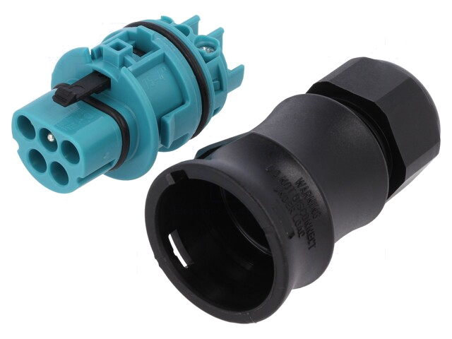 Connector: rond; stekker; RST; mannelijk; PIN: 5; verzilverd; 20A