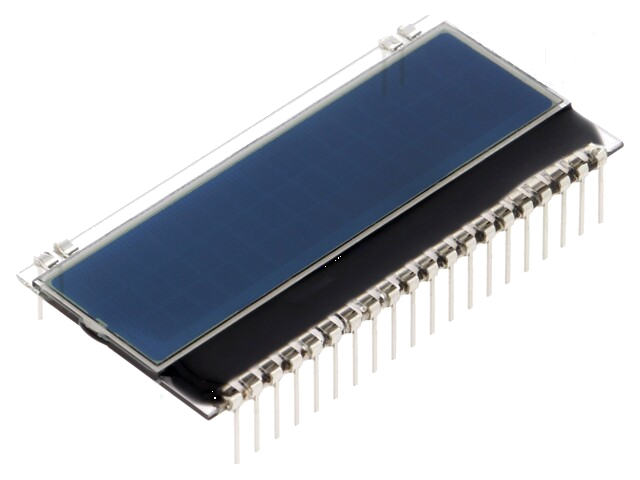 Display: LCD; alfanumeriek; FSTN Negative; 16x3; zwart; 55x27,94mm