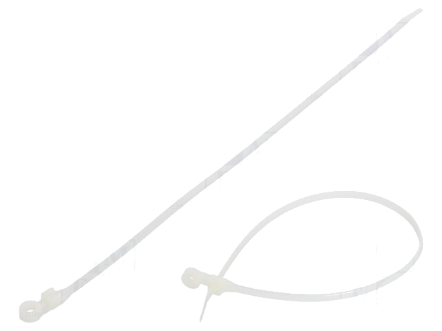 Kabelbinder; met bevestigingsopening; L: 300mm; W: 4,8mm; 222N