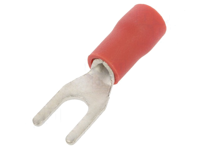 Uiteinde: vork; M3,5; Ø: 3,7mm; 0,25÷1,5mm2; klemmen; voor draad