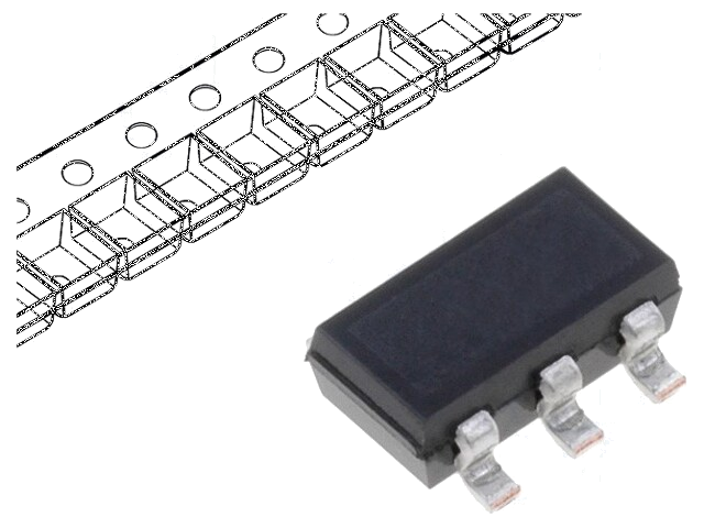 Diode: diodenetwerk; SC74; Eigenschappen: ESD bescherming; Ch: 4