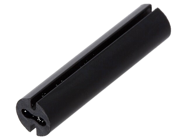 Afstandbus; LED; Øext: 4,8mm; ØLED: 3mm; L: 21mm; zwart; UL94V-0