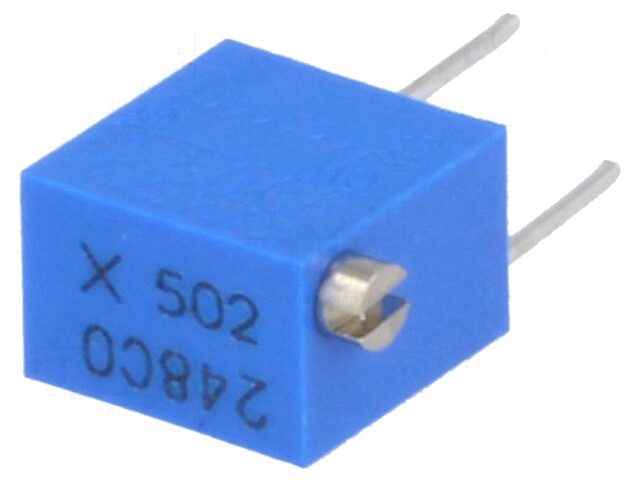 Potentiometer: montage-; staand,meerslagen; 5kΩ; 250mW; ±10%; THT