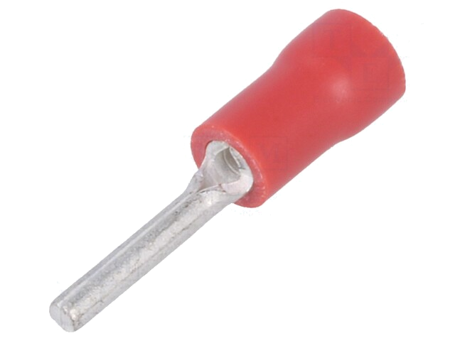 Uiteinde: naald; Ø: 1,9mm; 0,5÷1,5mm2; klemmen; voor draad; rood