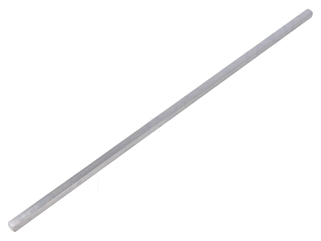 Aandrijfkop; metalen staaf 300mm lang