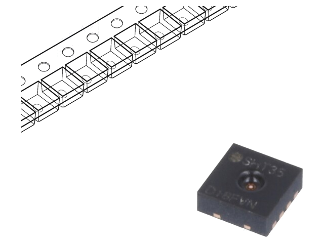 Sensor: temperatuur en vochtigheid; 0÷100%RH; -40÷125°C; DFN8
