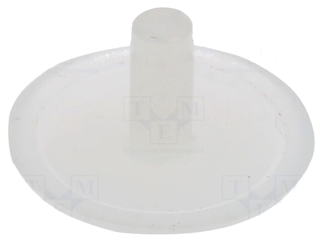 Afsluitdopje; H: 12mm; indrukken; Flensdiam: 12mm; wit; LDPE
