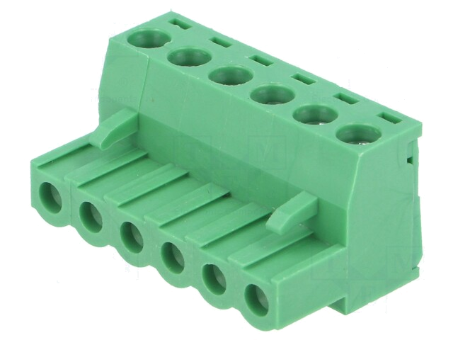 Ontkoppelbare terminal strip; Contactr: 5,08mm; banen: 6; recht