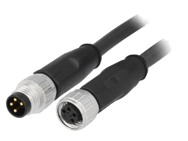 Kabel: voor sensoren/ automaten; M8-M8; mannelijk; vrouwelijk