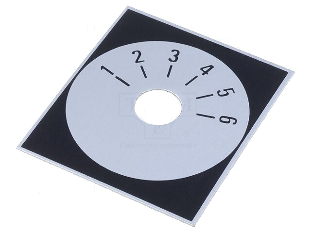Schaal; Bereik: 1 ÷ 6; 48x42mm; Øgat: 10mm; aluminium