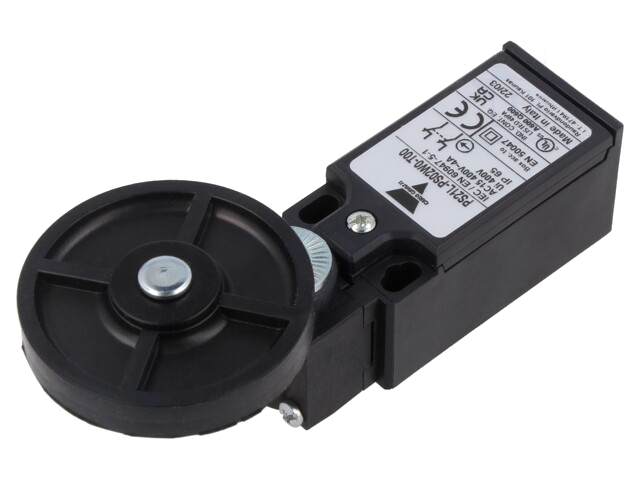 Eindschakelaar; hendel R 17,5mm, roller van rubber Ø50mm; 10A