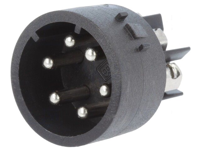 Connector: rond; contactinzetstuk; Mini Buccaneer; mannelijk