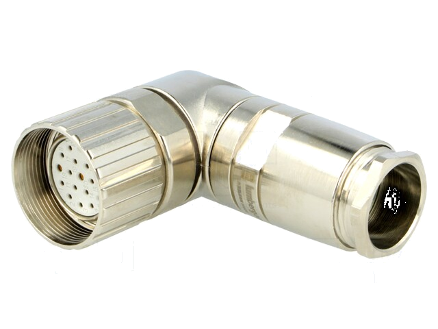 Connector: M23; stekker; PIN: 19(3+16); vrouwelijk; solderen; IP67