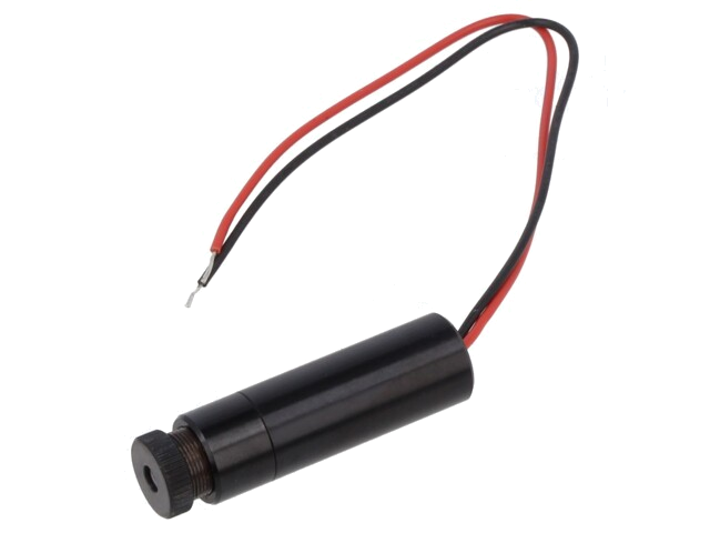 Module: laser; 0,4mW; rood; punt; 635nm; 23,6÷24,4VDC; 2÷15mA
