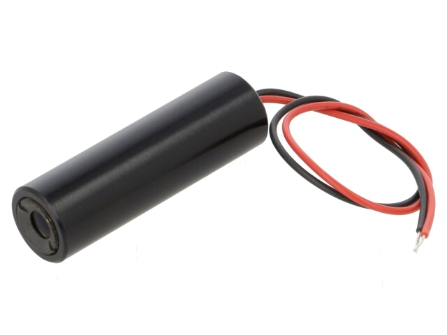 Module: laser; 1mW; rood; punt; 635nm; 2,7÷3,3VDC; 20÷45mA