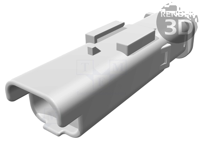 Connector: automotive; stekker; HP; mannelijk; PIN: 2; contactloos
