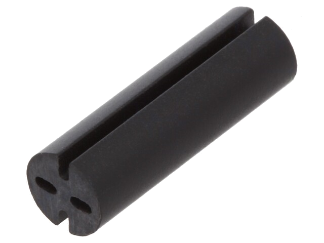Afstandbus; LED; Øext: 5,1mm; ØLED: 5mm; L: 16mm; zwart; UL94V-0