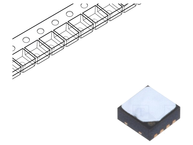 Sensor: temperatuur en vochtigheid; 0÷100%RH; -40÷125°C; DFN8