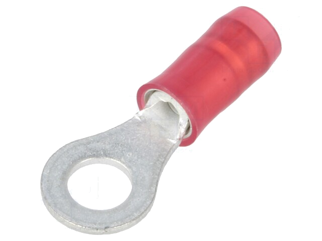 Uiteinde: oog; M4; Ø: 4,17mm; 0,3÷1,42mm2; klemmen; voor draad; rood