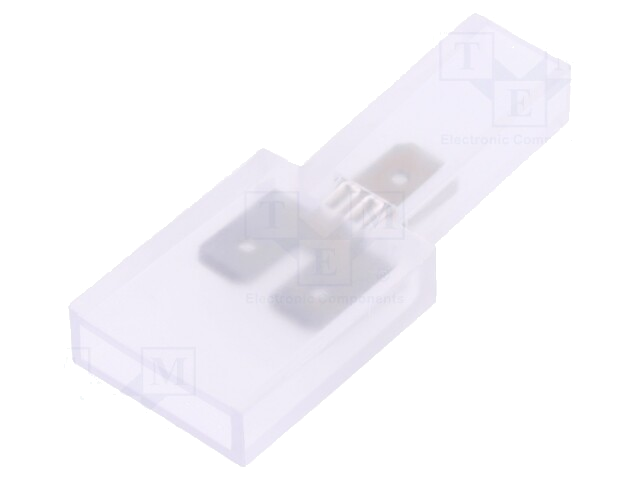 Connector: terminal strip; connectors 6,3x0,8mm; max.75°C; 300V