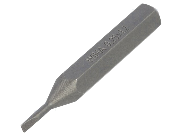 Schroevendraaierbit; platte; 1,2x0,25mm; Tot.l: 28mm; MICRO