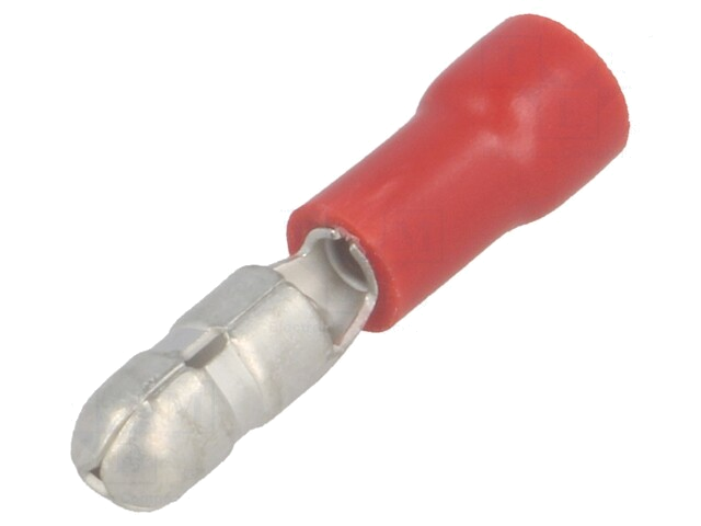 Connector: rond; mannelijk; Ø: 4mm; 0,5÷1,5mm2; klemmen; voor draad