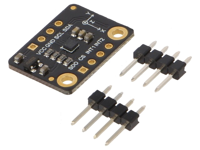 Sensor: Versnellingsmeter; 3,3VDC; I2C,SPI; LIS2DW12; Inom: 50nA