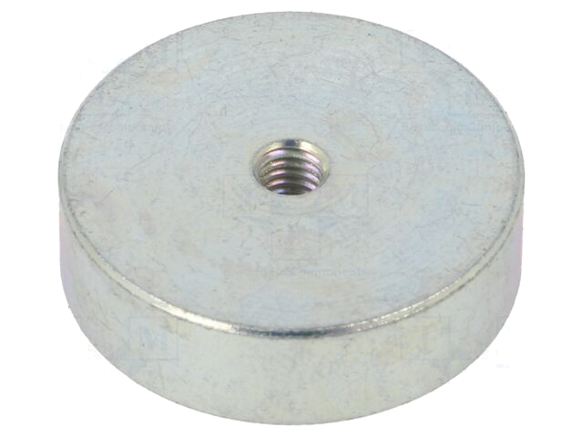 Magneet: vast; neodymium; 105N; Ø: 25mm; H: 7mm; staal