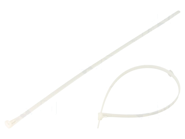 Kabelbinder; losmaakbaar; L: 450mm; W: 7,2mm; polyamide; natuurlijk