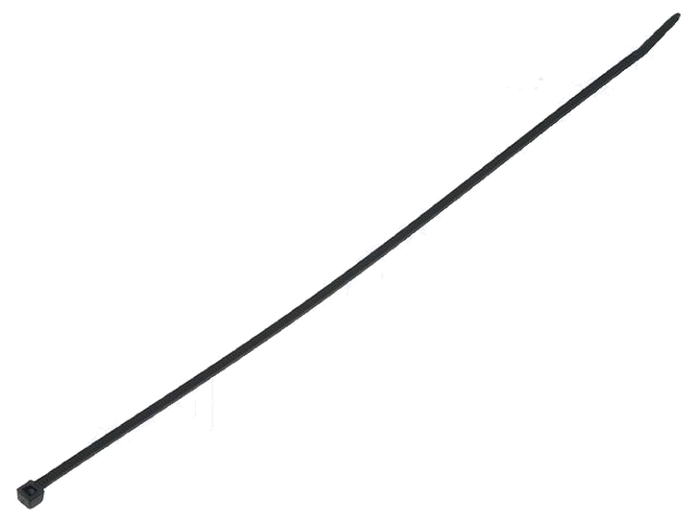 Kabelbinder; L: 290mm; W: 3,5mm; polyamide; 135N; zwart; Ømax: 80mm