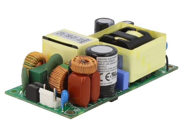 Voedingseenheid: schakelende; open; 120W; 80÷264VAC; 24VDC; 5A