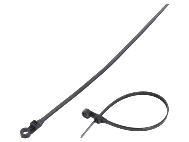 Kabelbinder; met bevestigingsopening; L: 220mm; W: 4,8mm; 222N