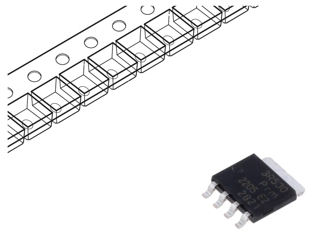 Transistor: N-MOSFET; unipolair; 30V; 100A; Idm: 447A; 74W